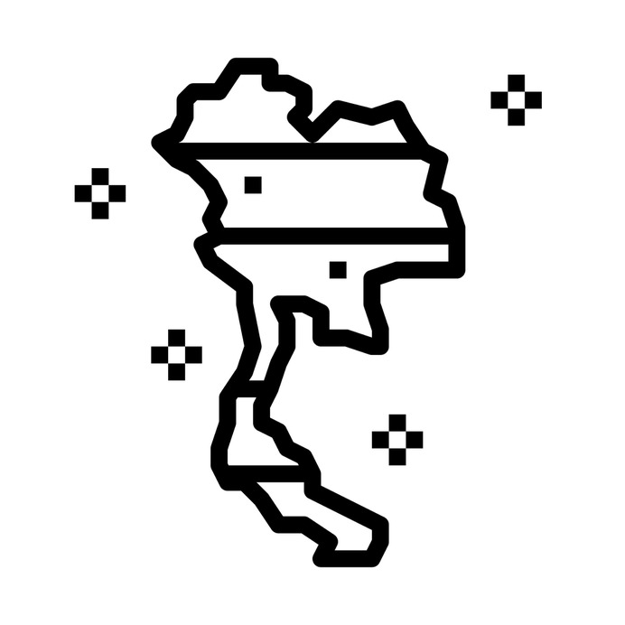 See more icon inspiration related to thailand, maps and location, cultures, country, geography, nation, asia and map on Flaticon.