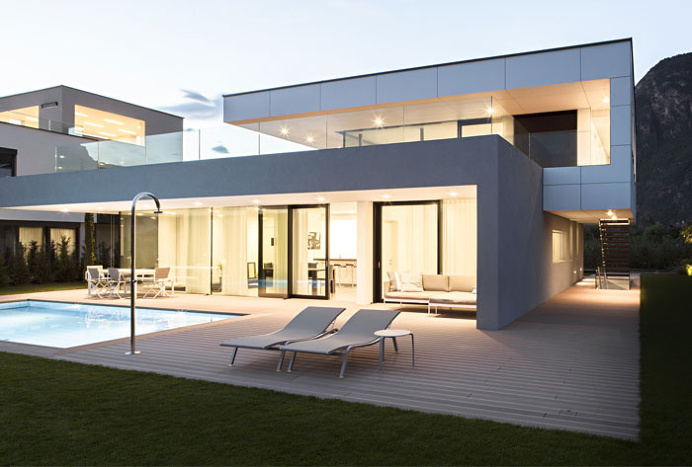 House With a Generous Glass Facade