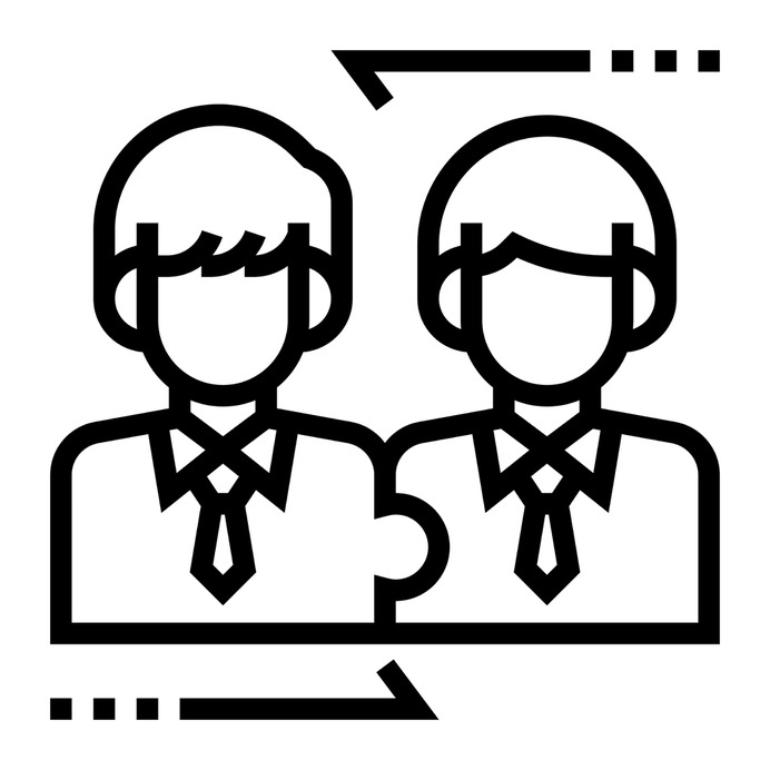 See more icon inspiration related to partner, partnership, boy, participation, association, alliance, network, men, networking, person and people on Flaticon.