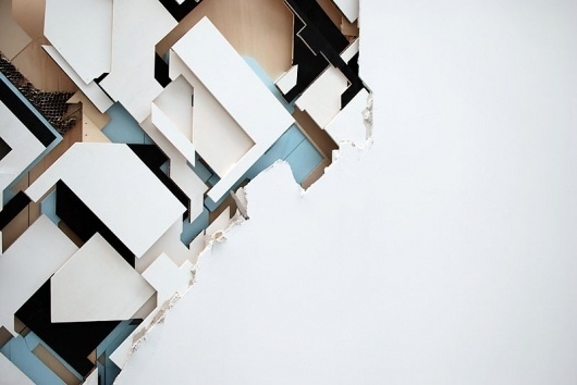 DeltaInc Content #delta #graffiti #destroyed #shapes #geometric #wall