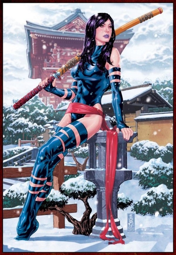 Psylocke character in Brooks comics book #comic #superheroes #marvel #artist #comics