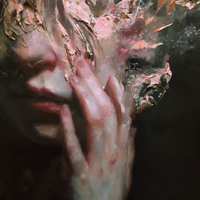 Work in progress - Henrik Aarrestad Uldalen #painting #hand #face