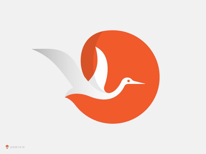 Stork by George Bokhua