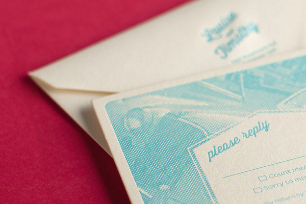 The hungry workshop / letterpress printer / www.mr cup.com #halftone #letterpress #invitation #typography