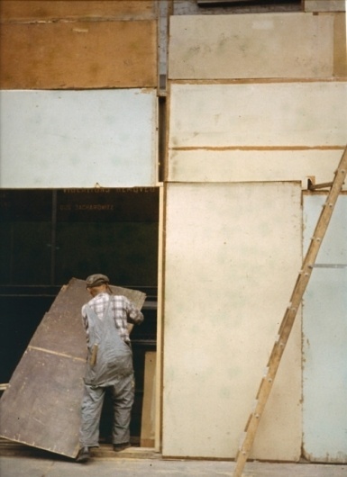 s-c-r-a-p-b-o-o-k (Saul Leiter - Mondrian Worker, 1954) #square