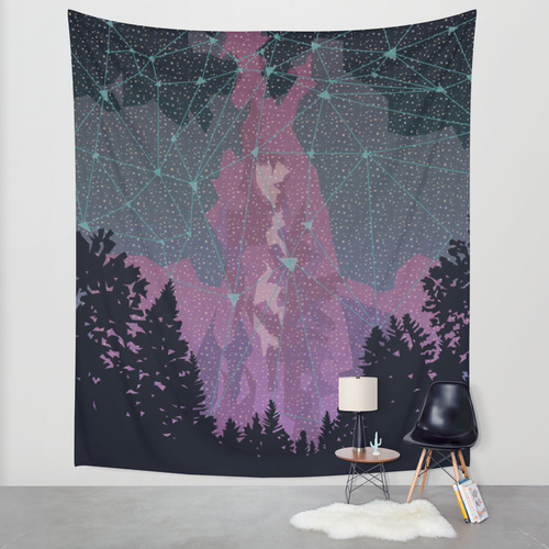 Night sky tapestry