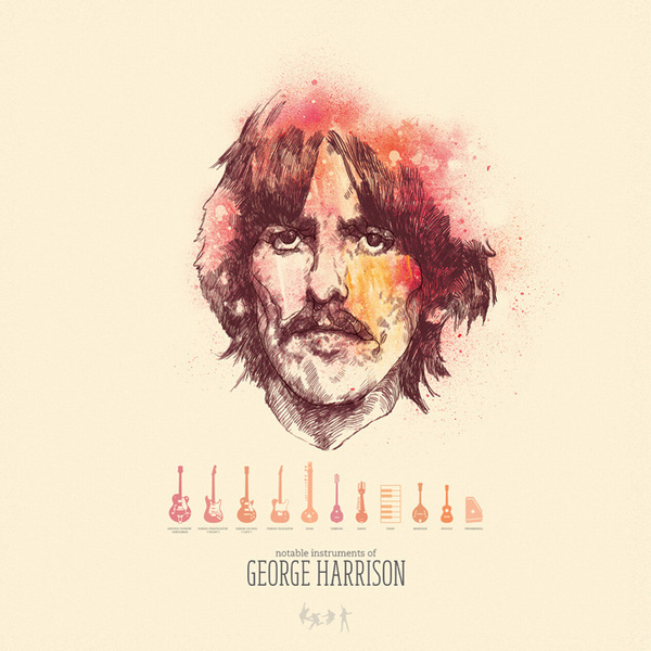 georgeharrison full #illustrated #people