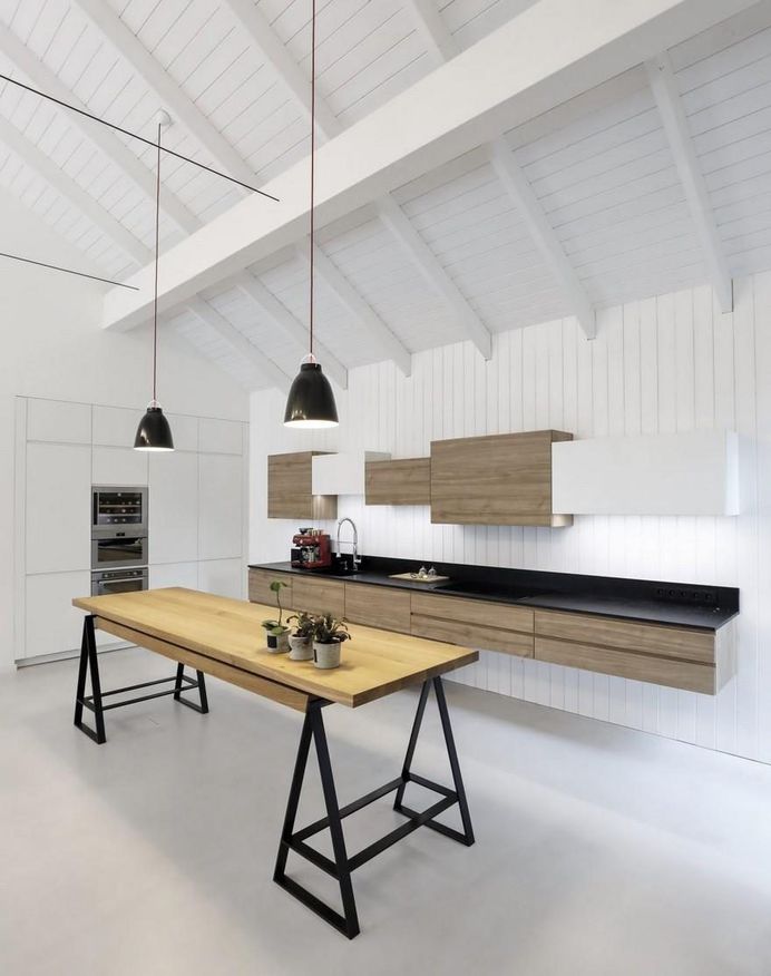 One-Story Family House Covered with Charred Larch Planks 10