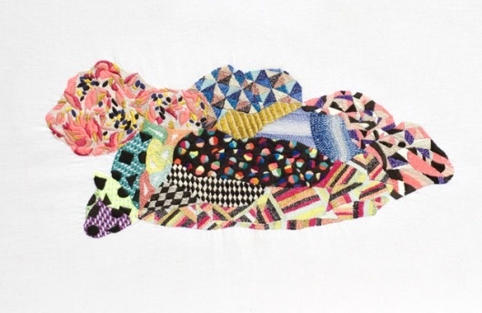 Art Hound #embroidery #abstract #art