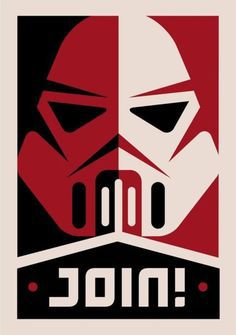 star wars join! retro poster