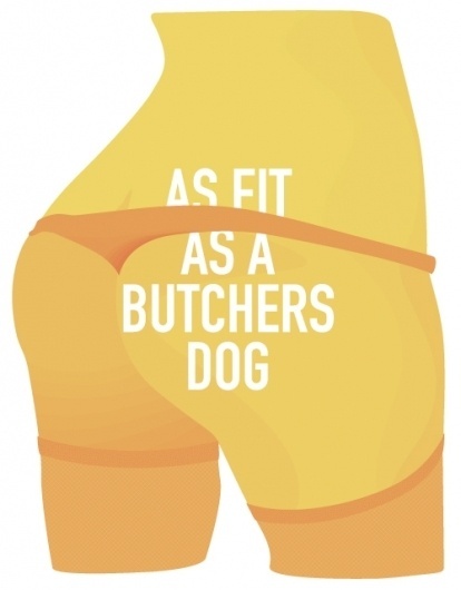 ANONYMOUS MAG #butchers #woman #fit #appeal #bottom #arse #illustration #thong #sex #dog