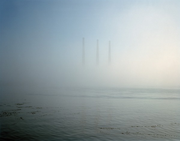 Main #smokestacks #fog #distance #water