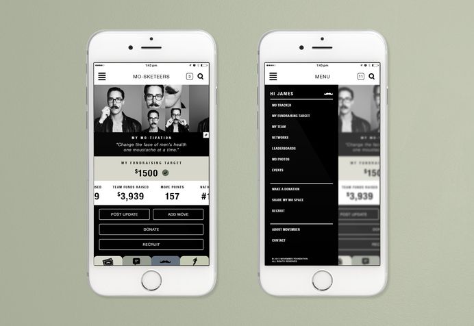 Movember App | Atollon