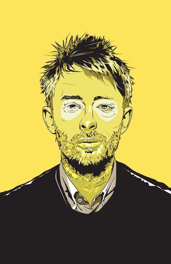 'Thom Yorke' by Matt Fontaine Digital Art from #tom