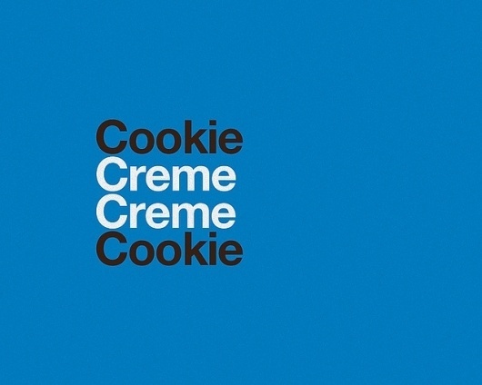 Double Stuff | Flickr - Photo Sharing! #helvetica #food