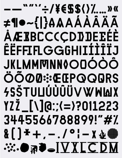 XIX I MMXI #walter #font #karl #typography #design #warton #nawro