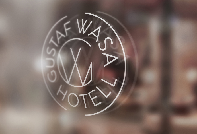 Hotel, logo, logotype, typography, round, window, sign, identity