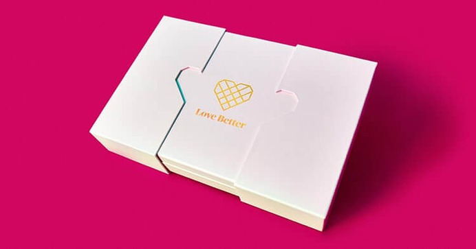 Chocolate box design for One Love