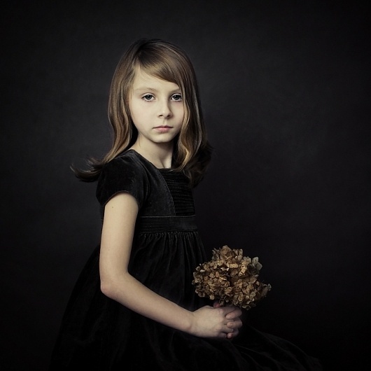 Girl With A Flower, Artwork by Magdalena Berny #children