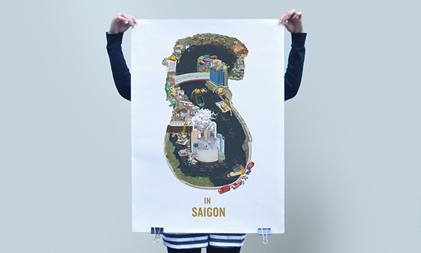 Saigon illustrations by Egregius #letters #design #illustration #saigon #type