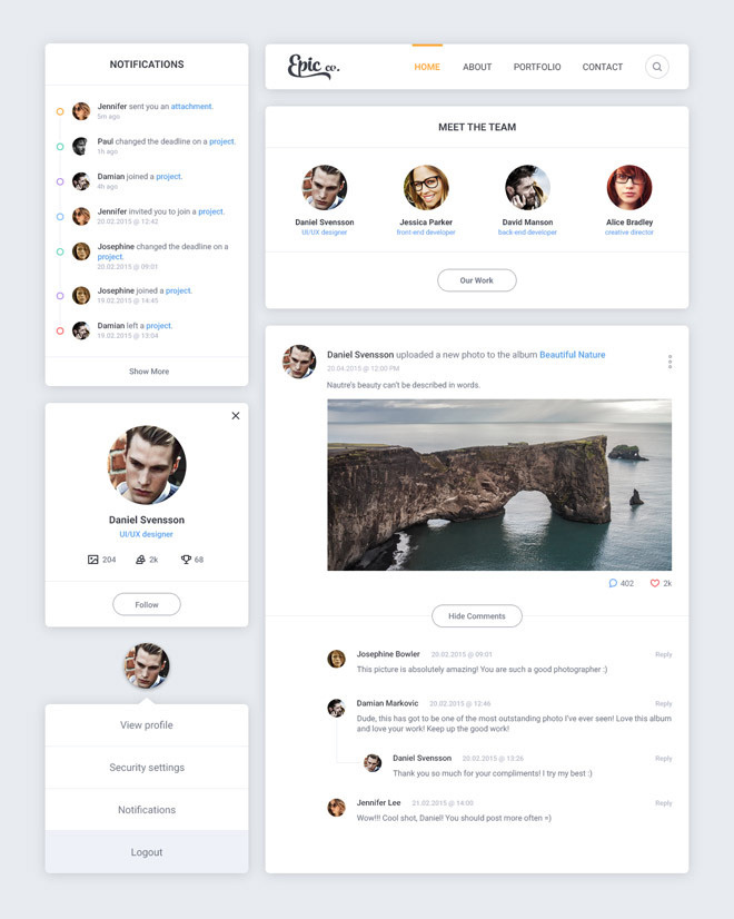 Smart : Free Minimal UI Kit