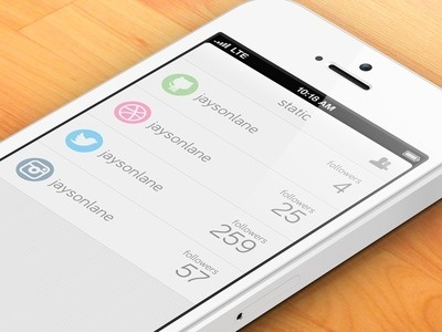 Static #flat #iphone #app #static