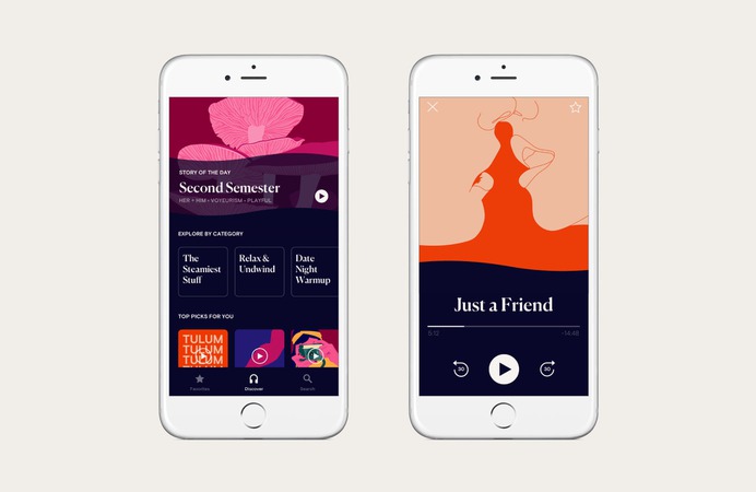 Dipsea – Sexual well-being App - Mindsparkle Mag Dipsea designed by Elena Miska, is an app that offers short audio stories designed to turn women on. #app #branding #design #color #photography #graphic #design #gallery #blog #project #mindsparkle #mag #beautiful #portfolio #designer