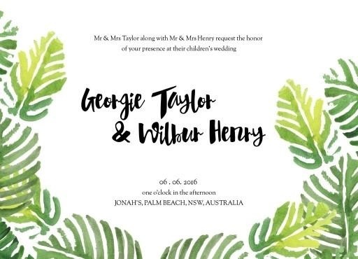 Palmy - Engagement Invitations #paperlust #weddinginvitation #weddinginspiration #weddingstationery #engagement #engagementinvitation #card