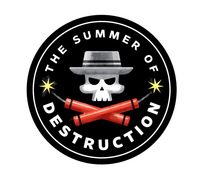 Texture treatment test #badge #destruction #tnt #summer #skull