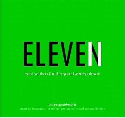 Paul Vickers : Design Thinking #green #2011 #year #greetings #eleven #new