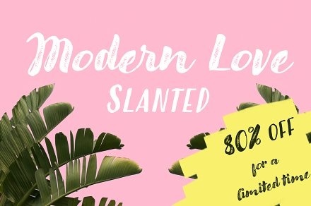 Modern Love Slanted -80% Off