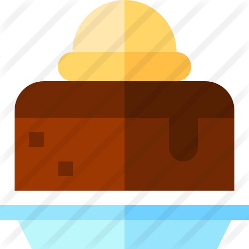 See more icon inspiration related to brownie, food and restaurant, dessert, bakery, chocolate, hot, ice cream, cold and sweet on Flaticon.
