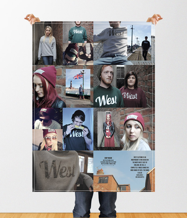 West Clothing #clothing #design #graphic #poster #type #editorial