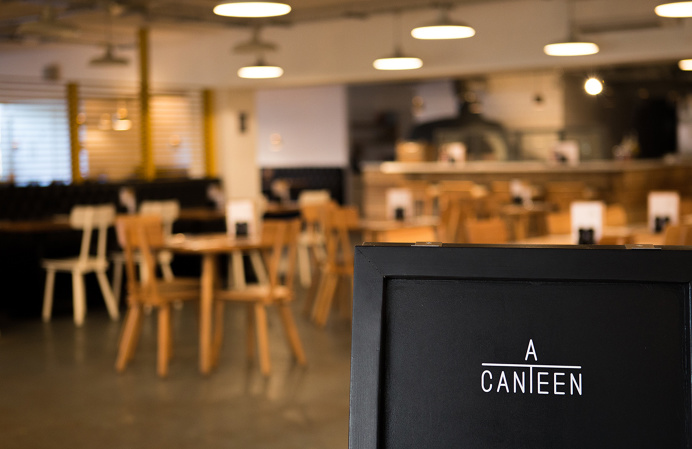 ACANTEEN restaurant food cafe interior design branding corporate identity IWANT london UK minimal mindsparkle mag packaging eat colorful col