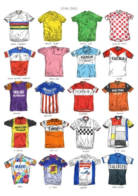 DavisSparshott_jerseys #cycling #illustration #jersey