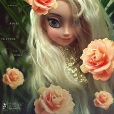 #doll #face #rose #hair #photography #design