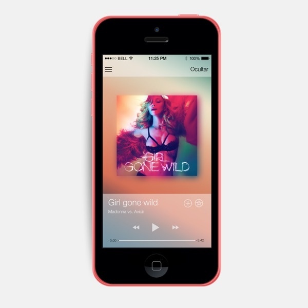 Spotify iOS7 (conceptual) on Behance #music #design #app #spotify