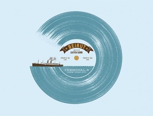 GigPosters.com - Beirut - Laetitia Sadier #illustration #design #poster #typography
