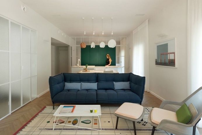 Family Apartment Renovation in a Preserved Bauhaus Building, Tel Aviv