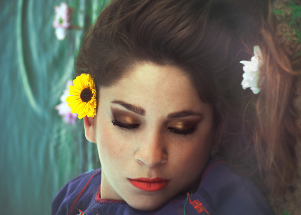 Elsa Maria #water #sleeping #makeup #flower #fashion