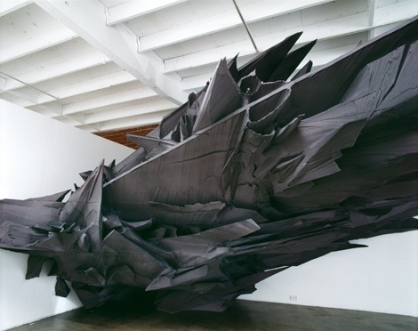 Schatten28 #28 #vordermaier #sculpture #basotect #black #wood #sonja #schatten #aluminium