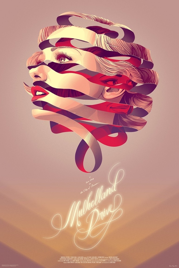 Mondo Poster Premiere: Kevin Tong's Gorgeous 'Mulholland Drive'