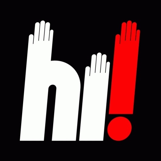 Hi.gif (GIF Image, 690×690 pixels) #rinzen #redman #craig #typography