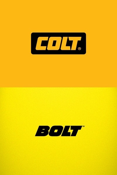 Typeverything.com Logo wars.Colt logotype byÂ Yana Makarevich. VSÂ Bolt logotype by Fontfabric. #mark #logotype #bolt