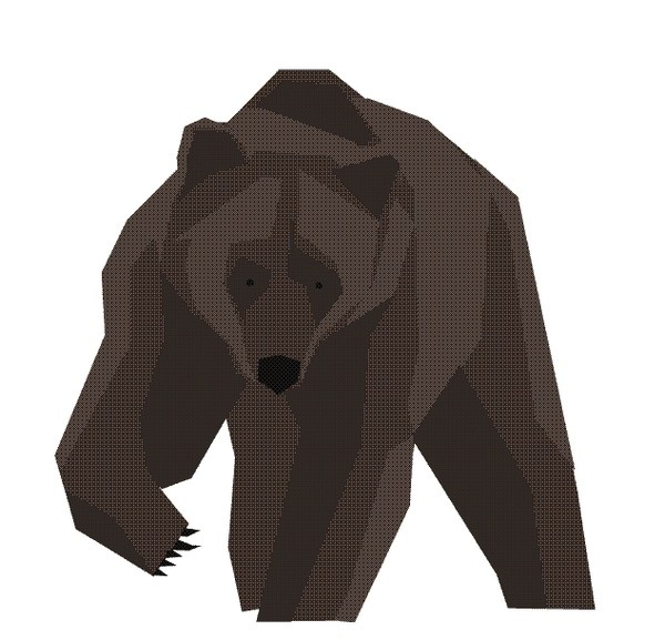 Mr Grizzly #grizzly #vector #illustration #gif #animal