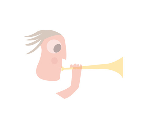 trumpet, jazz, music, illustration, musician