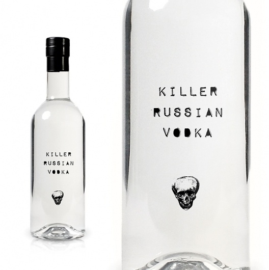 Killer Russian Vodka : TACN Studio #canada #packaging #vancouver #alcohol #minimal #vodka #russia #skull #typography