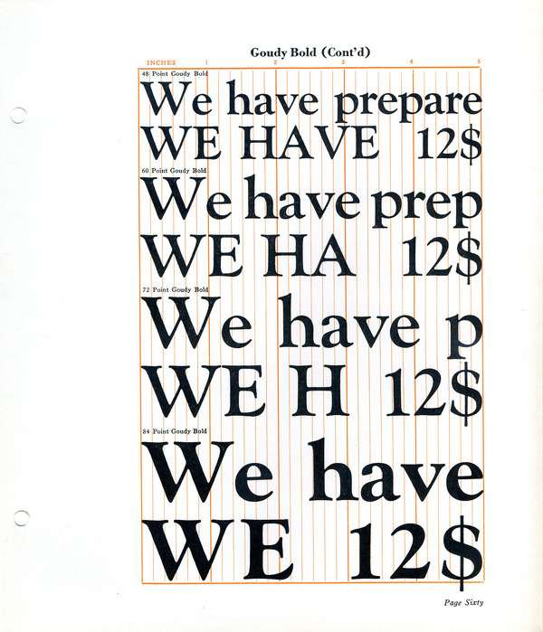 Goudy Bold type specimen #type #specimen #goudy
