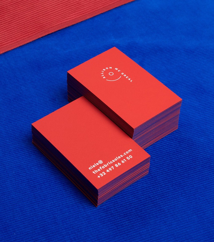 The Fabric Sales - Mindsparkle Mag Red-Blue is the new Yin-Yang. Kpot did the full rebranding for The Fabric Sales. A company that sells fabrics from and for the fashion industry. #logo #packaging #identity #branding #design #color #photography #graphic #design #gallery #blog #project #mindsparkle #mag #beautiful #portfolio #designer