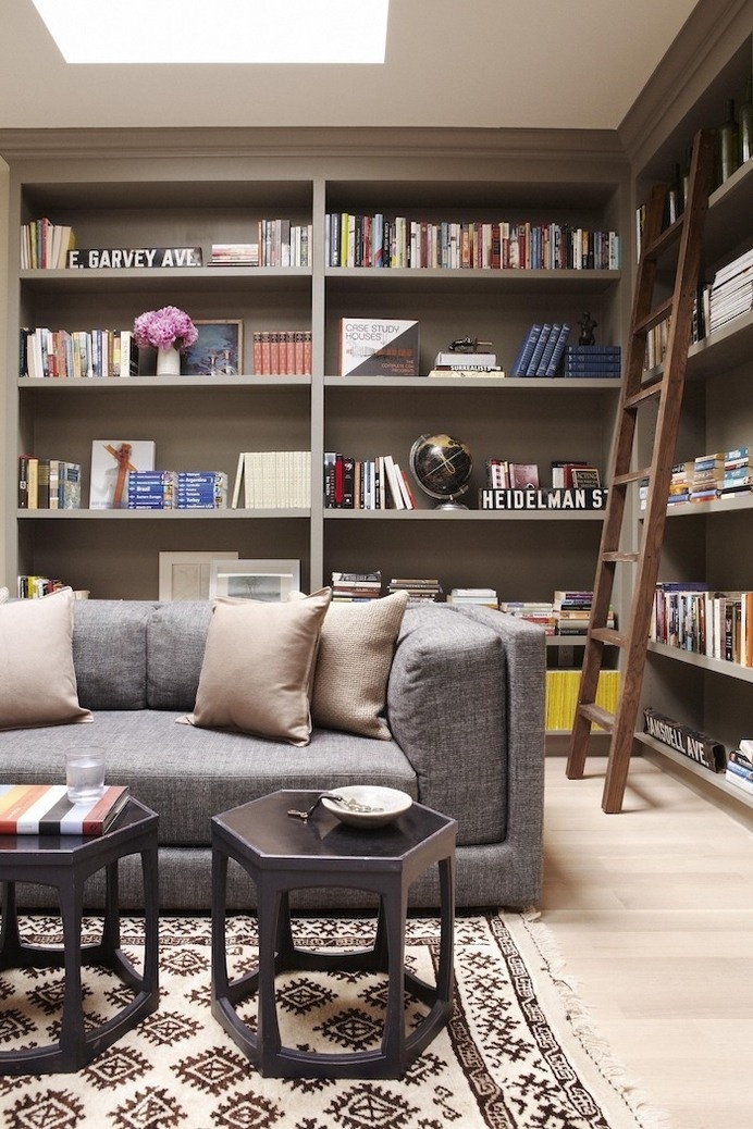 study | simo design #sofa #living #books #library #shelf